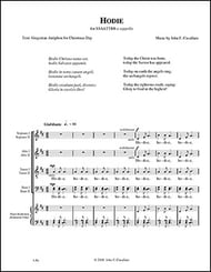Hodie SATB choral sheet music cover Thumbnail